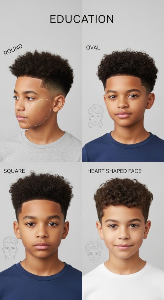 Choosing the Right Mixed Boys Haircut Based on Face Shape
