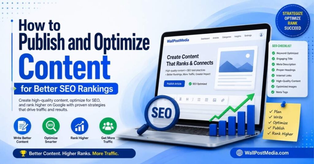 How to Publish and Optimize Content for Better SEO Rankings