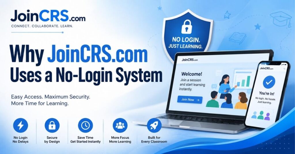 Why JoinCRS com Uses a No-Login System