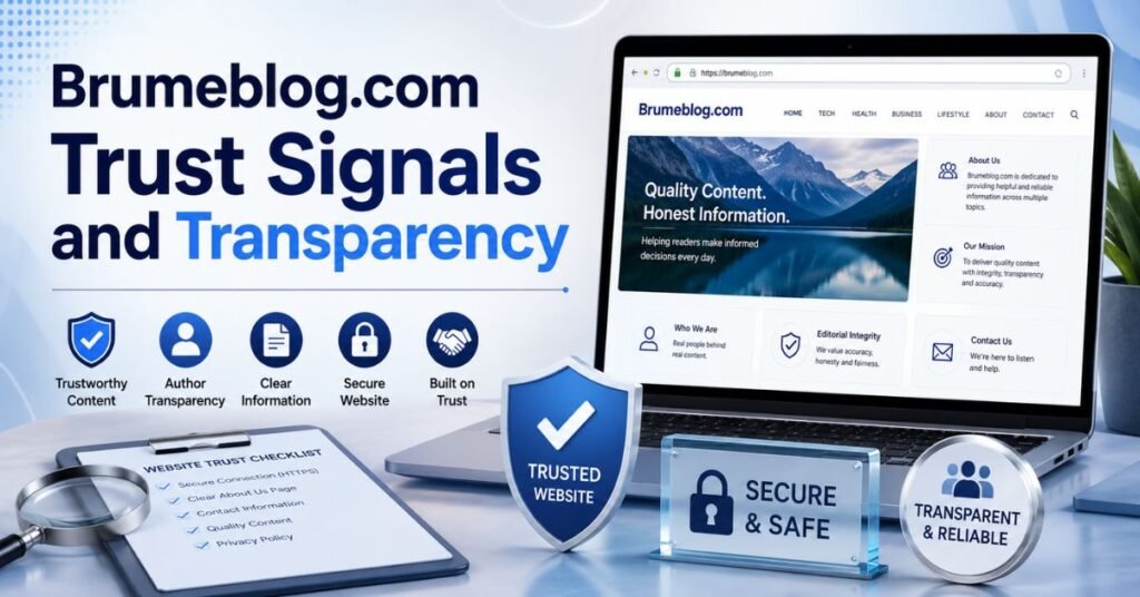 Brumeblog com Trust Signals and Transparency