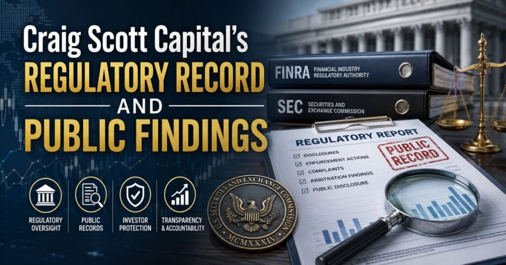 Craig Scott Capital's Regulatory Record and Public Findings
