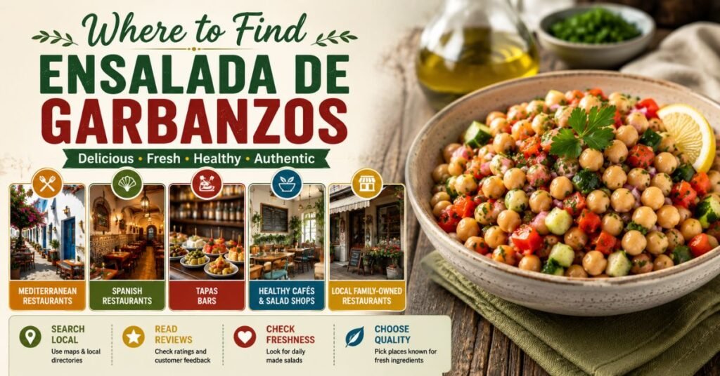 Where to Find Ensalada de Garbanzos